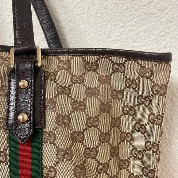 **SOLD**Gucci Shirley Line Tote Canvas GG monogram beige - Picture 5 of 16
